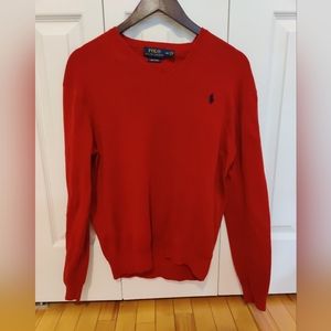 Polo Ralph Lauren Red Cotton Crewneck Size M